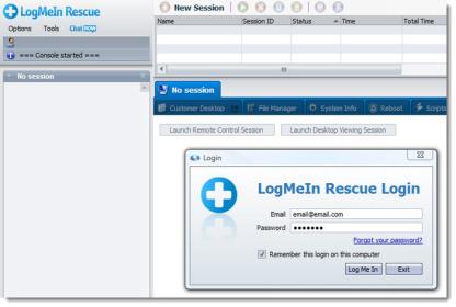 Скриншот LogMeIn Rescue