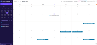 Просмотр планов на месяц в Proton Calendar