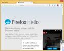 Firefox Hello в браузере