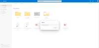 Создание папок d Microsoft OneDrive