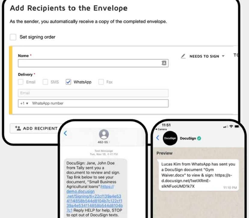 DocuSign объявила о партнерстве с WhatsApp* для ускорения документооборота