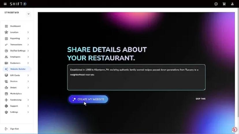 Новый конструктор веб-сайтов позволяет рестораторам запустить собственный веб-сайт за считанные минуты