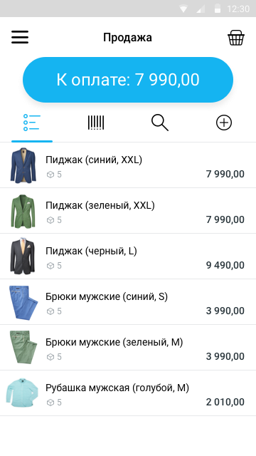 Android-приложение Точка продаж