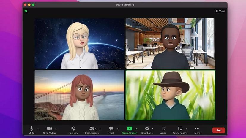 Команда Zoom запустила бета-версию виртуальных аватаров по всему миру