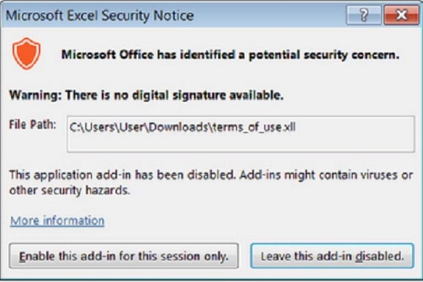 Microsoft планирует прекратить заражение зловредами через надстройки Excel XLL