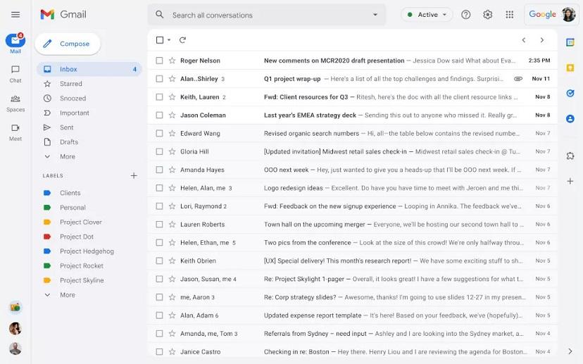 Дизайн Gmail скоро изменится безвозвратно