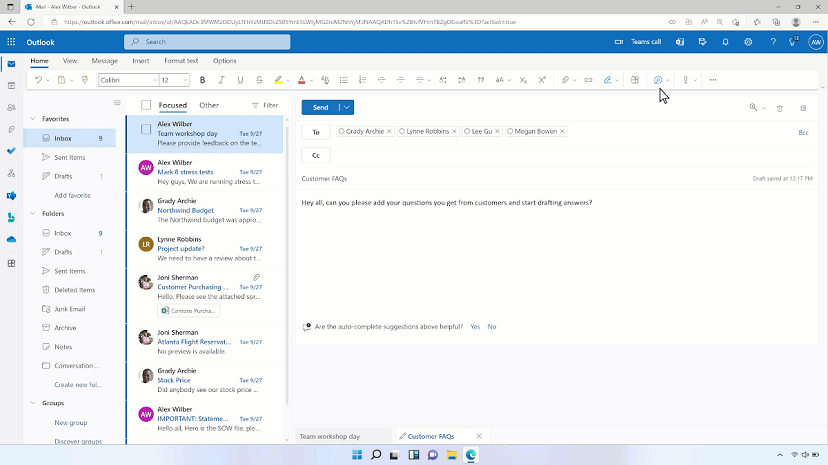 Microsoft представила новые интеграции Outlook и Teams
