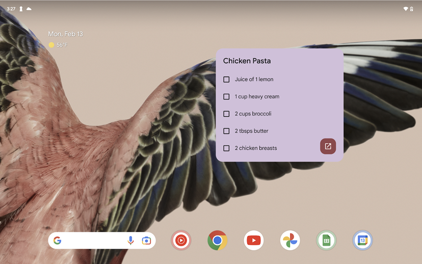 Заметки Google Keep теперь доступны на главном экране Android-устройств
