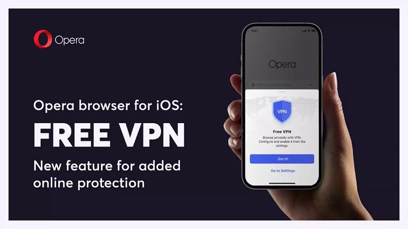 Бесплатный VPN для браузера Opera теперь доступен для пользователей iOS